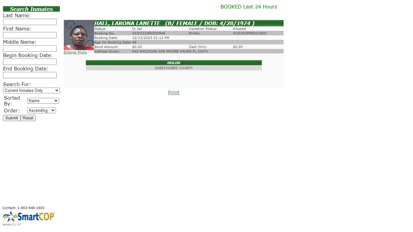 JAIL View - smartweb.gladessheriff.org